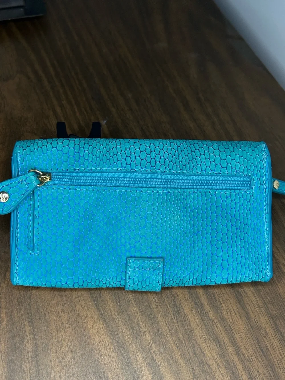 Stephanie Johnson Jane Wristlet Tech Wallet Green Snakeskin Print NWOT